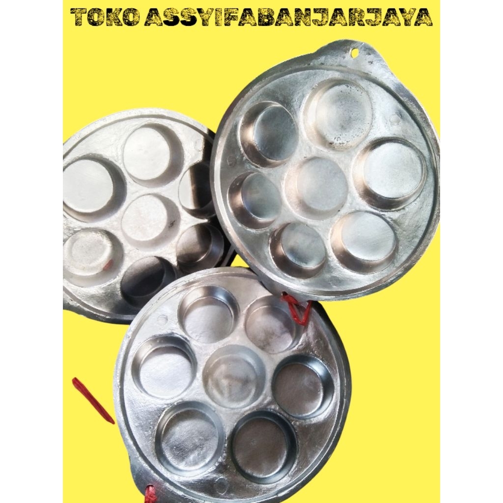 cetakan/tuangan roti pisang bingka dan bikang
