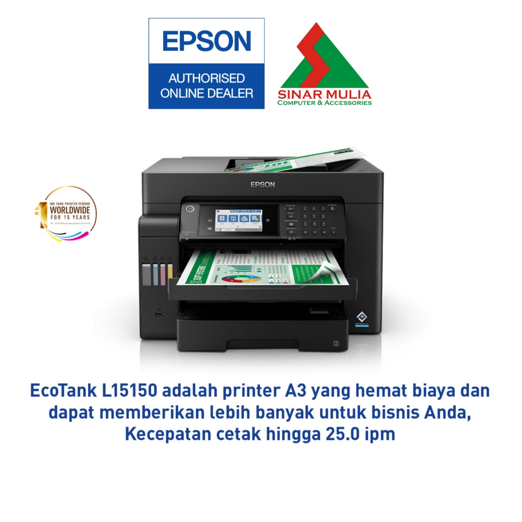 Printer Epson L15150 L 15150 - Print A3+ Scan Copy A3 Wifi Auto Duplex