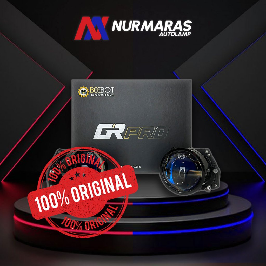Beebot lampu mobil headlamp GR PRO | watt low 55 high 65 | PNP soket H4 | tembus hujan dan kabut