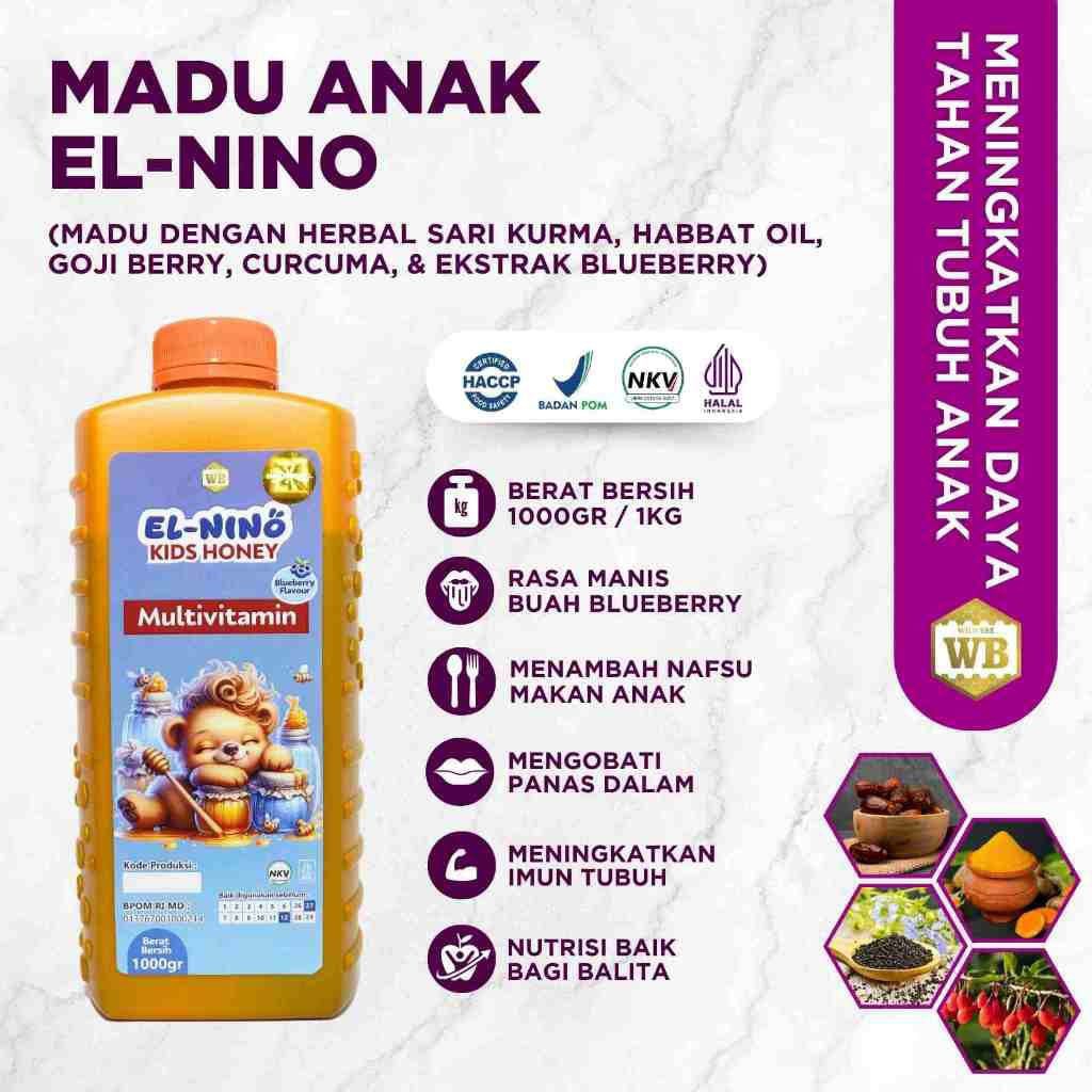

[PROMO] Madu Herbal Multivitamin Kids 1000 gr - Garansi 100 % Madu Asli