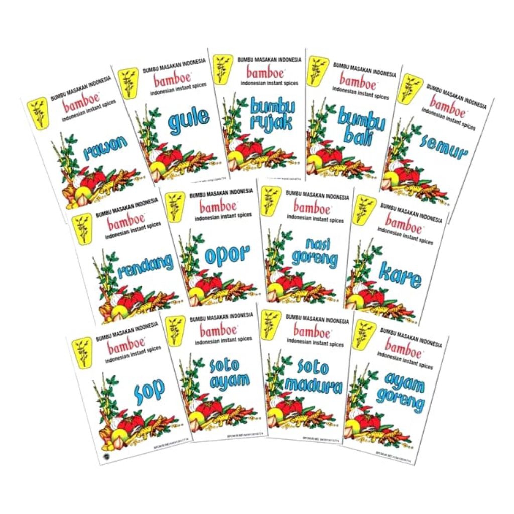 

Bamboe Bumbu Masakan Indonesia Klasik All Varian / Rendang / Soto Ayam / Rawon / Kare / Gule