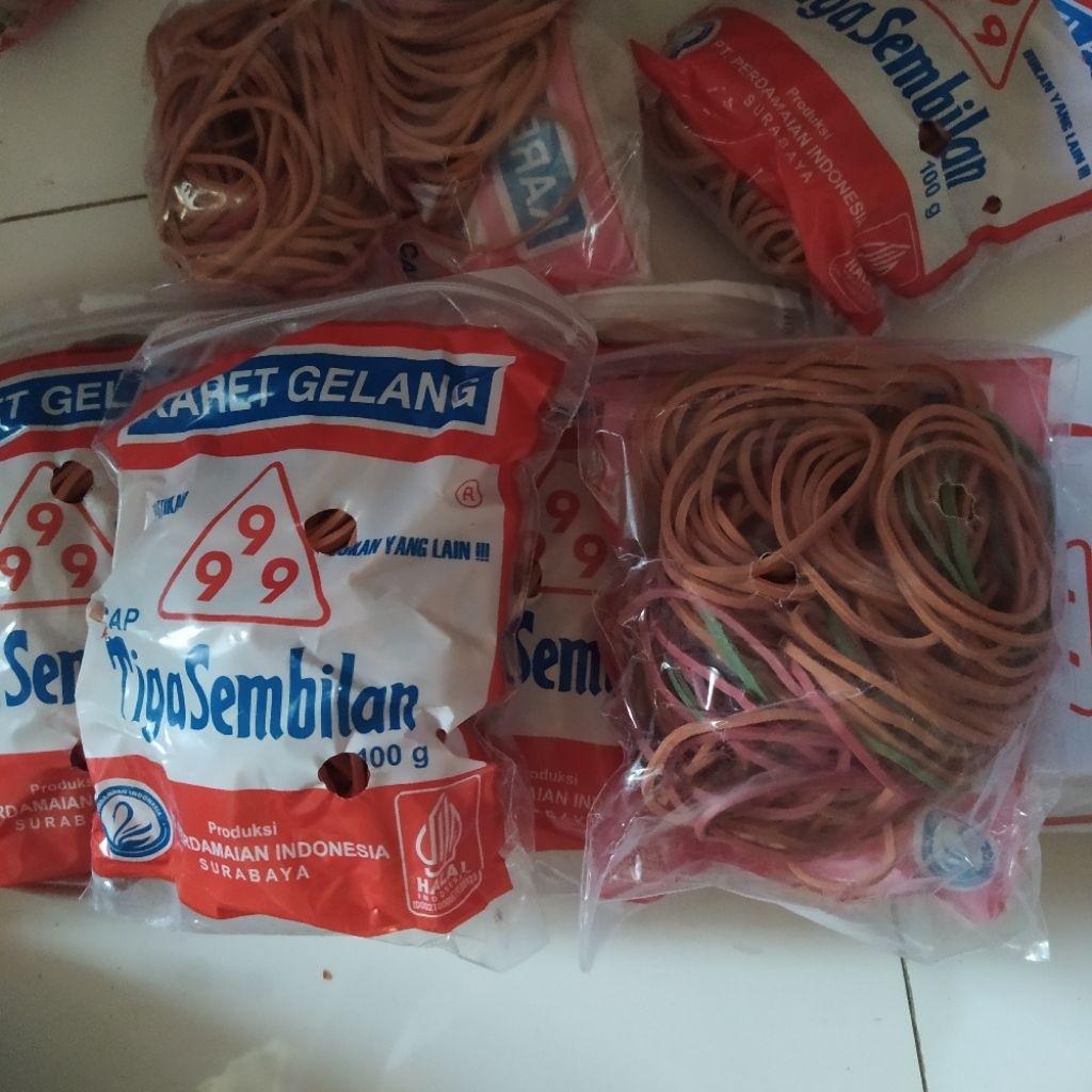 

Karet Gelang 100gr Karet Gelang Tigasembilan