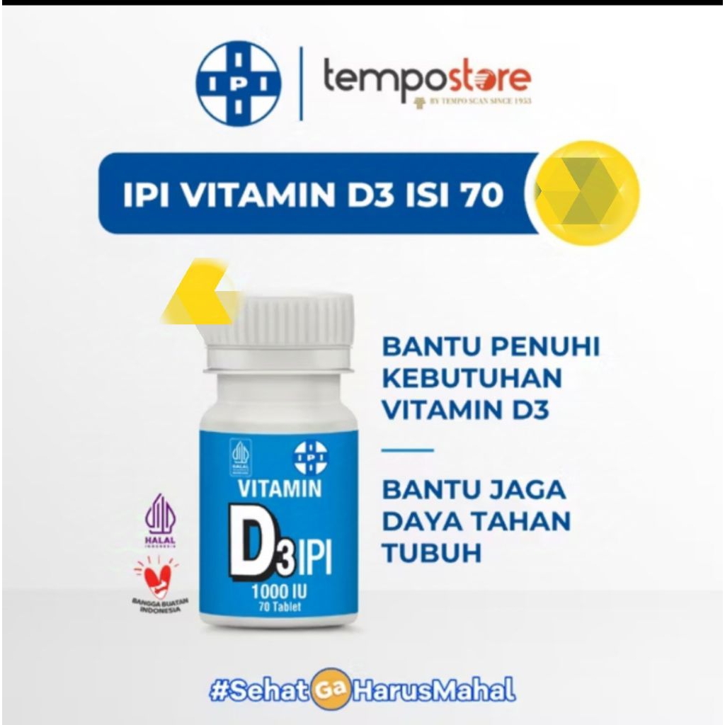 vitamin D3 1000 ipi 70 tablet