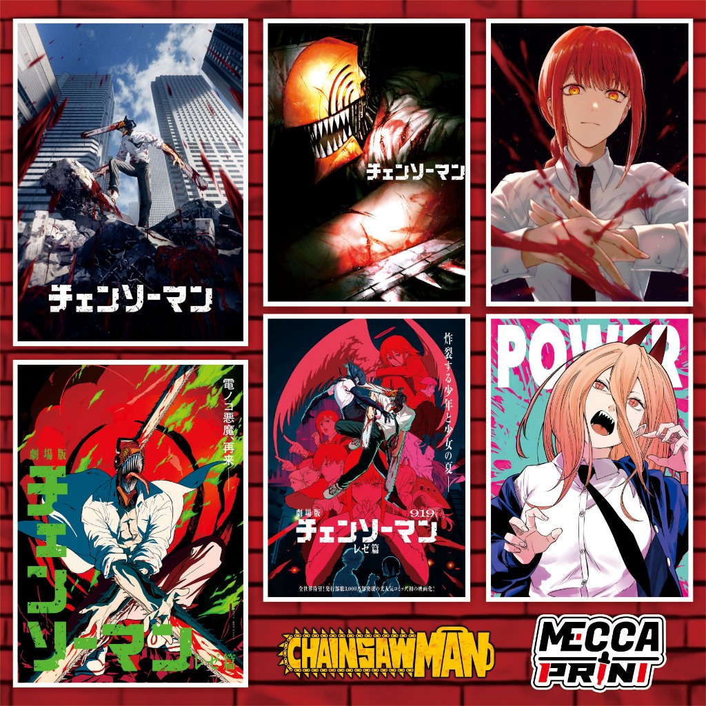 Poster CHAINSAW MAN - Ukuran A4+