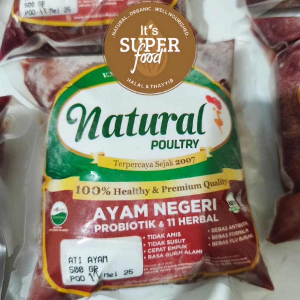 

Hati Ayam Organik Probiotik TANPA AMPELA Berat 500gr Natural Poultry Certified Organic | Halal | Probiotik | Ayam Sehat | Natural Poultry | Tanpa Vaksin | Tanpa Antibiotik | Ati Ayam Organik | Mpasi | Kaya Zat Besi