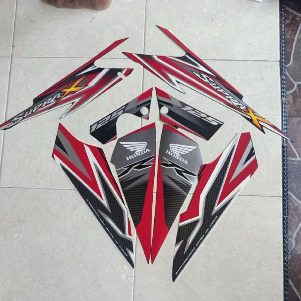 STIKER STRIPING LIS BODY HONDA SUPRA X 125 TR 2012 ORIGINAL