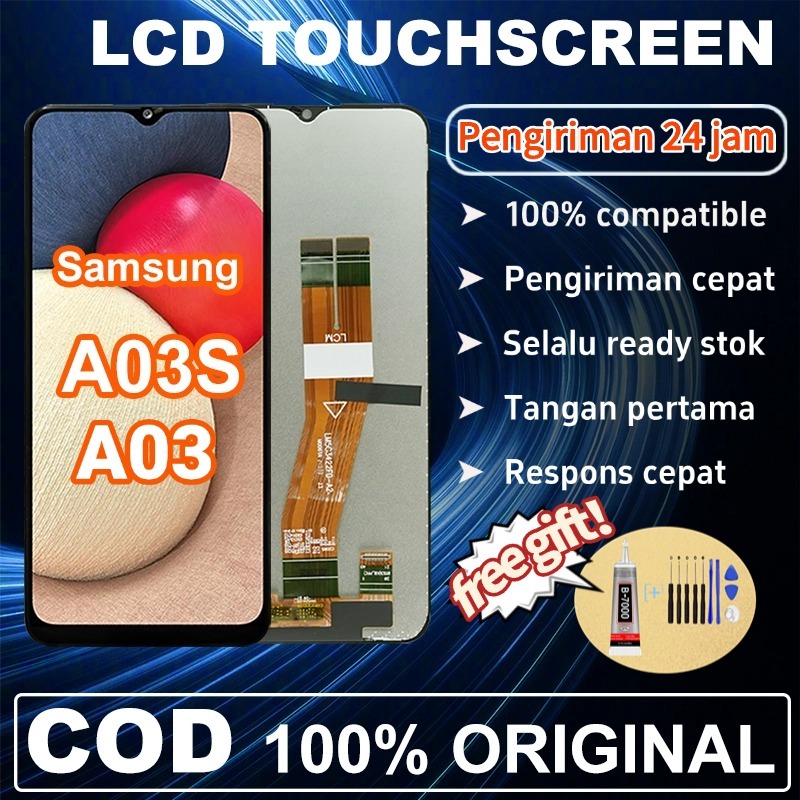 LCD SAMSUNG A03 / A03S Original Fullset Ori Touchscreen Asli murah For Glass Touch Screen Digitizer