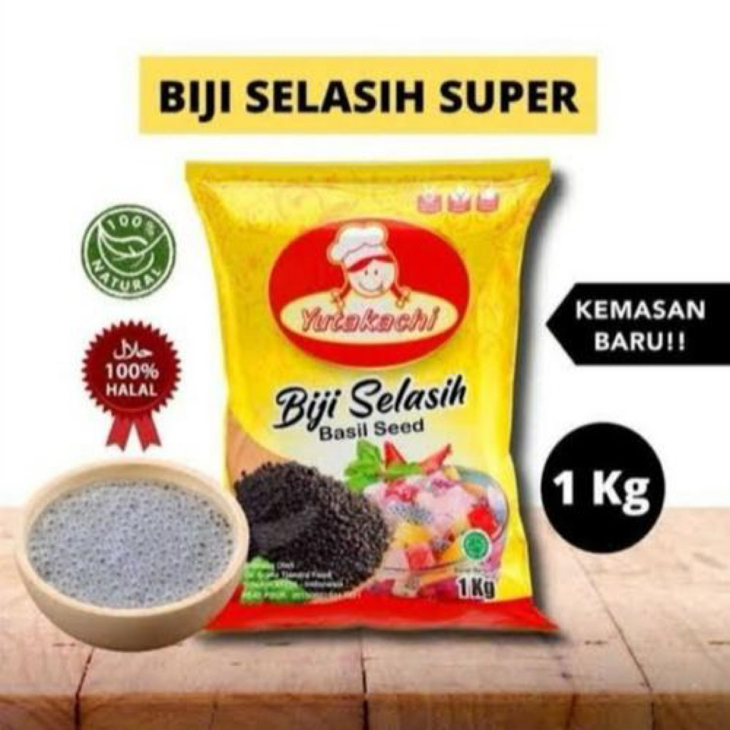 

Biji Selasih Yutakachi | Biji Selasih Super 1kg