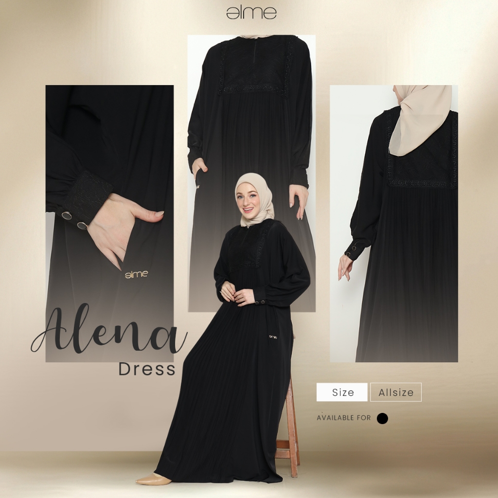 ALENA Pleated Dress ( Gamis Wanita )