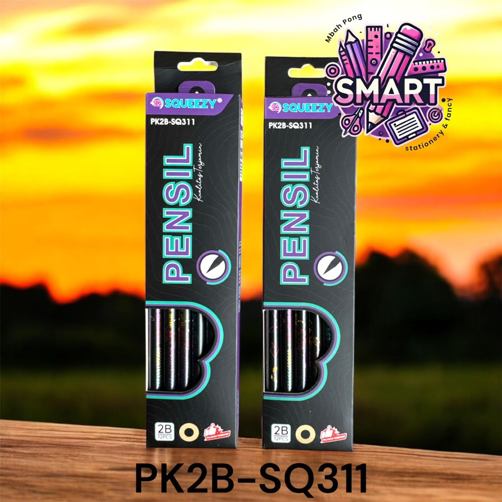 

PENSIL SQUEEZY PK2B-SQ311 HITAM 2B | 1 PAK