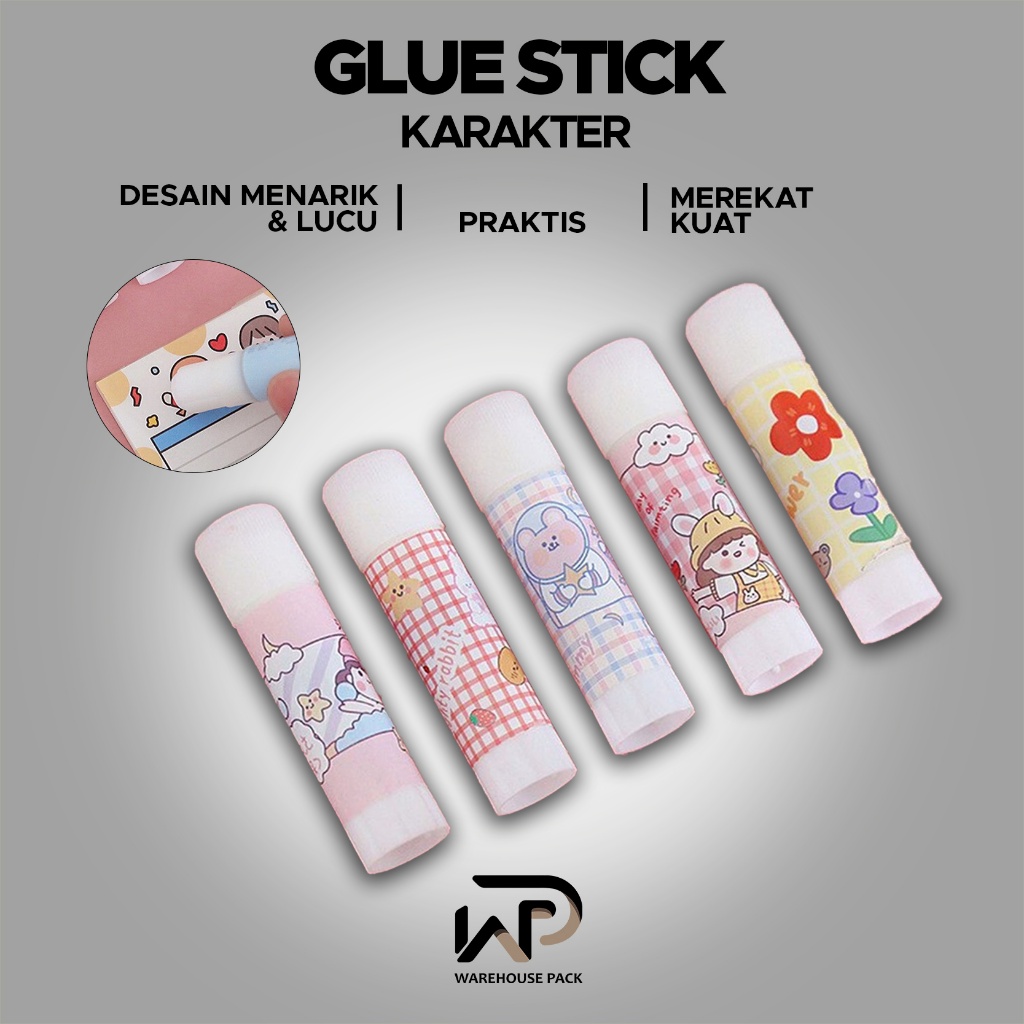 

( 3 Pcs ) Glue Stick Motif Cartoon 15 Gr | Lem Kertas Stick Lucu | Lem Karakter | Lem Kertas Putar Glue Stick Mini Fancy