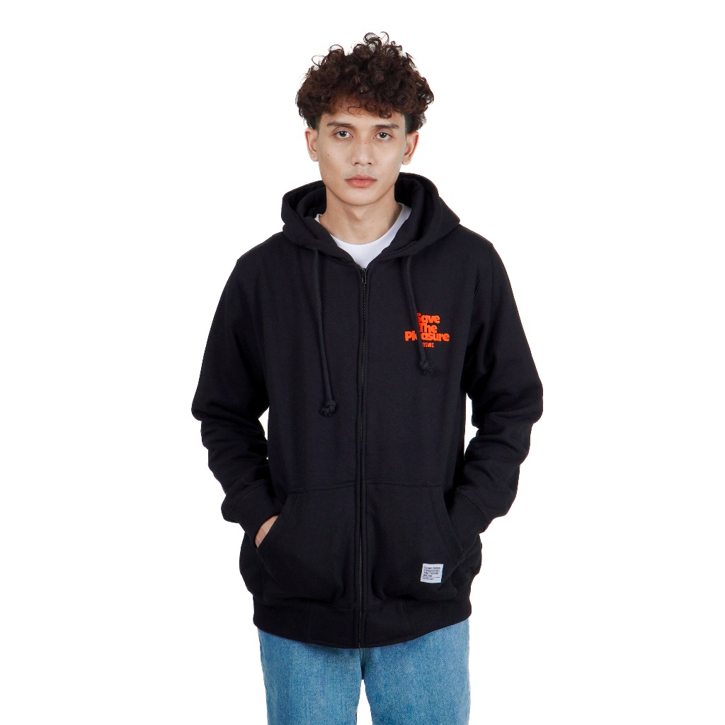 Cosmic Sweater Zipper Hoodie STEINER BLACK