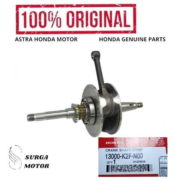 Kruk Krug As Motor BeAT K1A  Scoopy K2F 13000K2FN00 13000-K2F-N00 Crank Shaft Comp    HGP