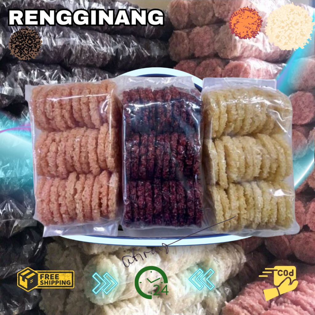 

rengginang hitam, rangginang ketan hitam, kerupuk renyah, rengginang khas bandung, 500gr ukuran sedang