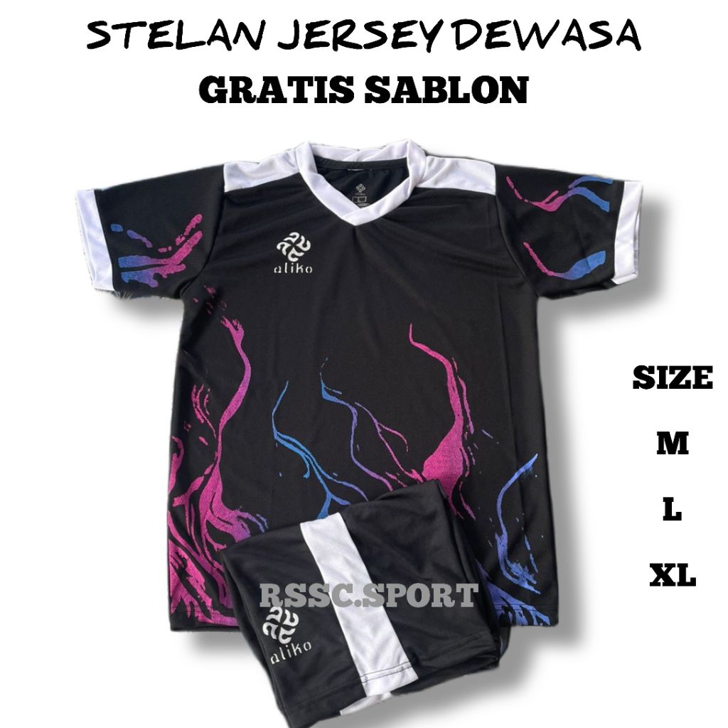 Free Sablon Nama Nomor Stelan Jersey Bola Dewasa Bola Futsal Volly Putra Putri