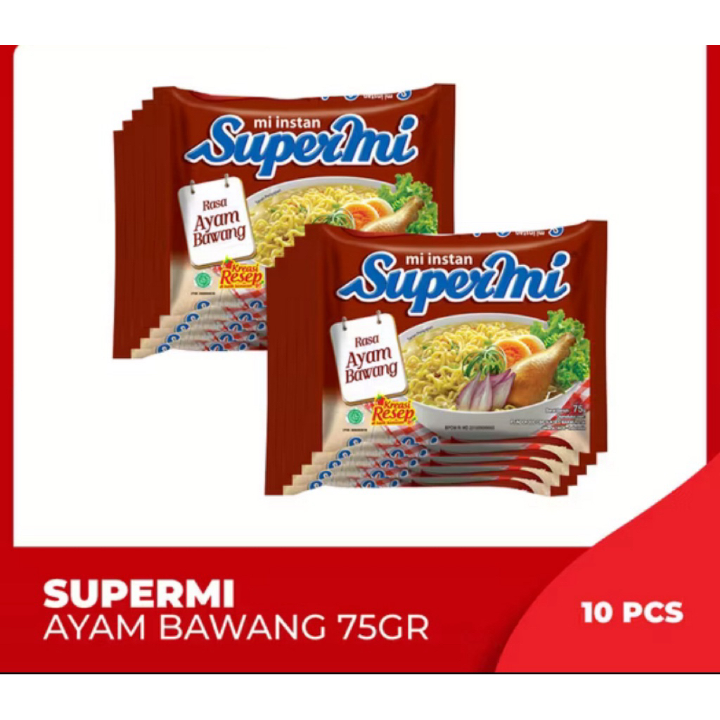 

Supermi Ayam Bawang – 10 Bungkus Hemat! Rasa Legendaris, Harga Bersahabat!
