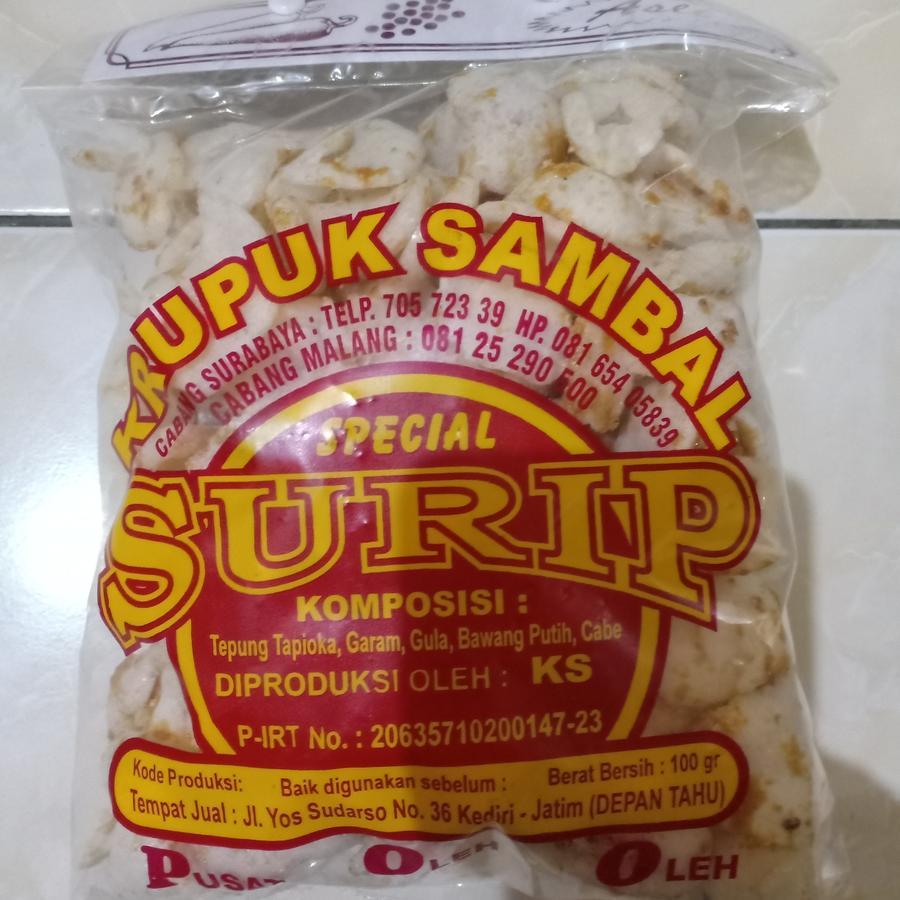 

kerupuk sambal cap surip special