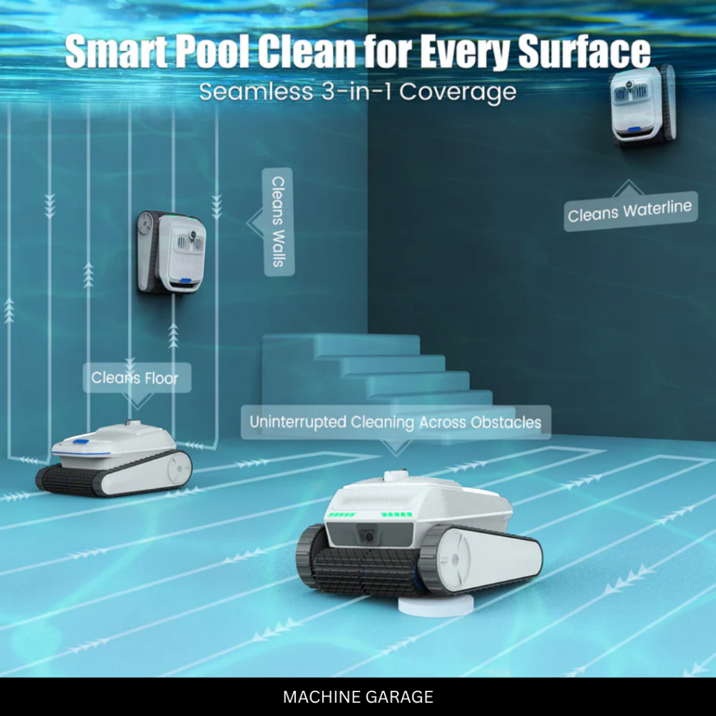 Robot Pembersih Kolam Renang Otomatis AIRROBO  PC200 Cordless Robotic Pool Cleaner Tanpa Kabel