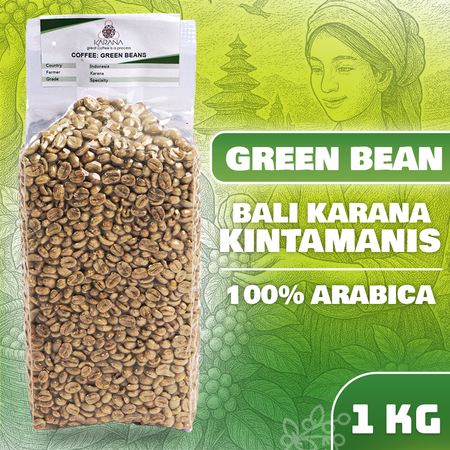 

Green Bean Arabika Bali Karana Kintamani - Natural Process (Specialty) 1 kg