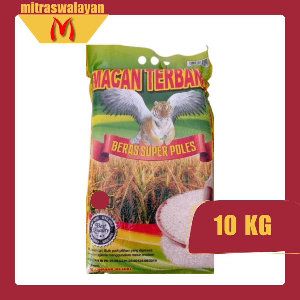 

Beras Premium Macan Terbang Kemasan Zak 10 kg