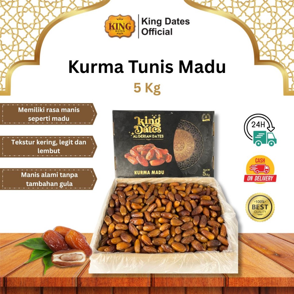 

KING DATES - Kurma Tunis Madu 5kg Deglet Nour