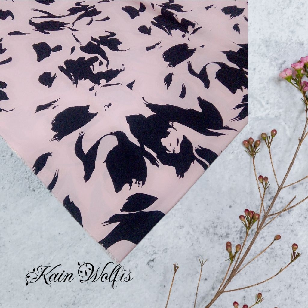 Kain Wolfis Premium Motif Kotak Mini / Bahan Gamis / Baju / Hijab zk