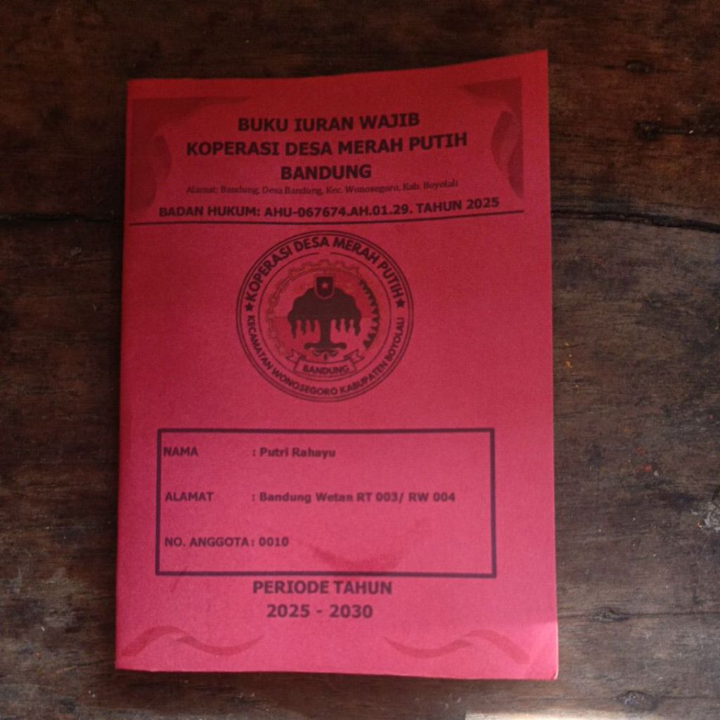 

Buku Iuran wajib Koperasi