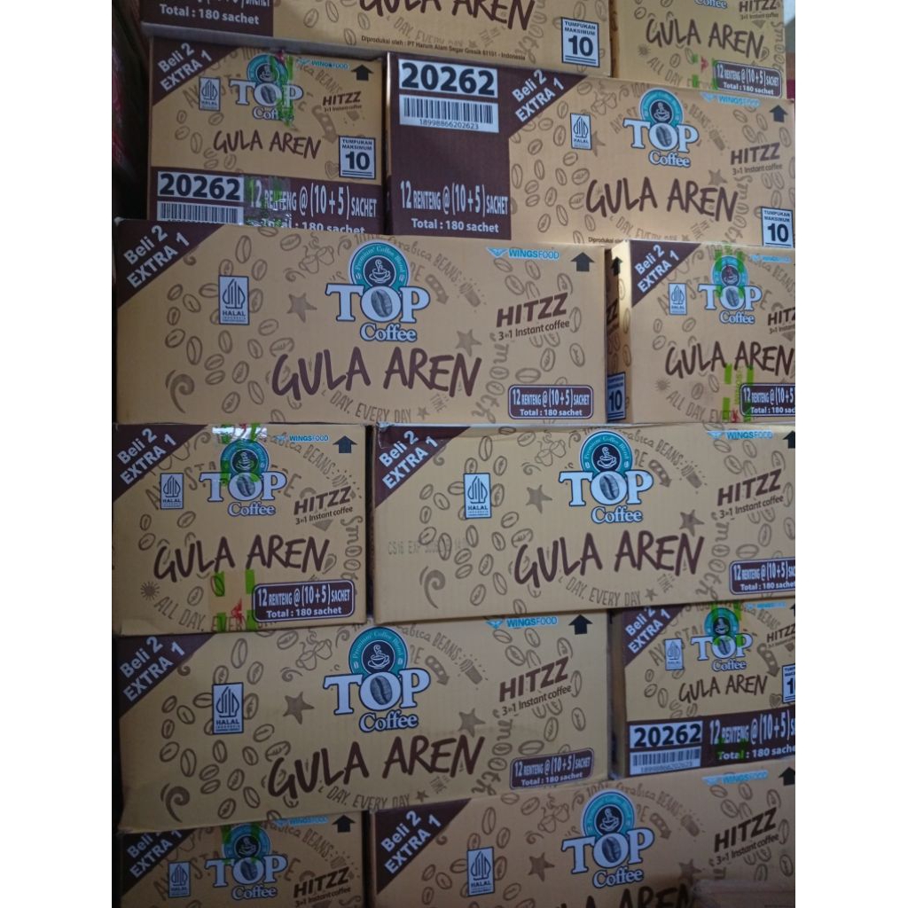 

TOP COFEE GULA AREN KARTON