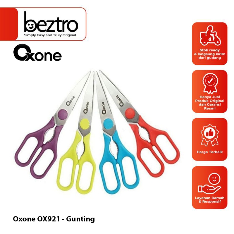 

Oxone Gunting Dapur Serbaguna OX921 Scissors Stainless Steel OX-921