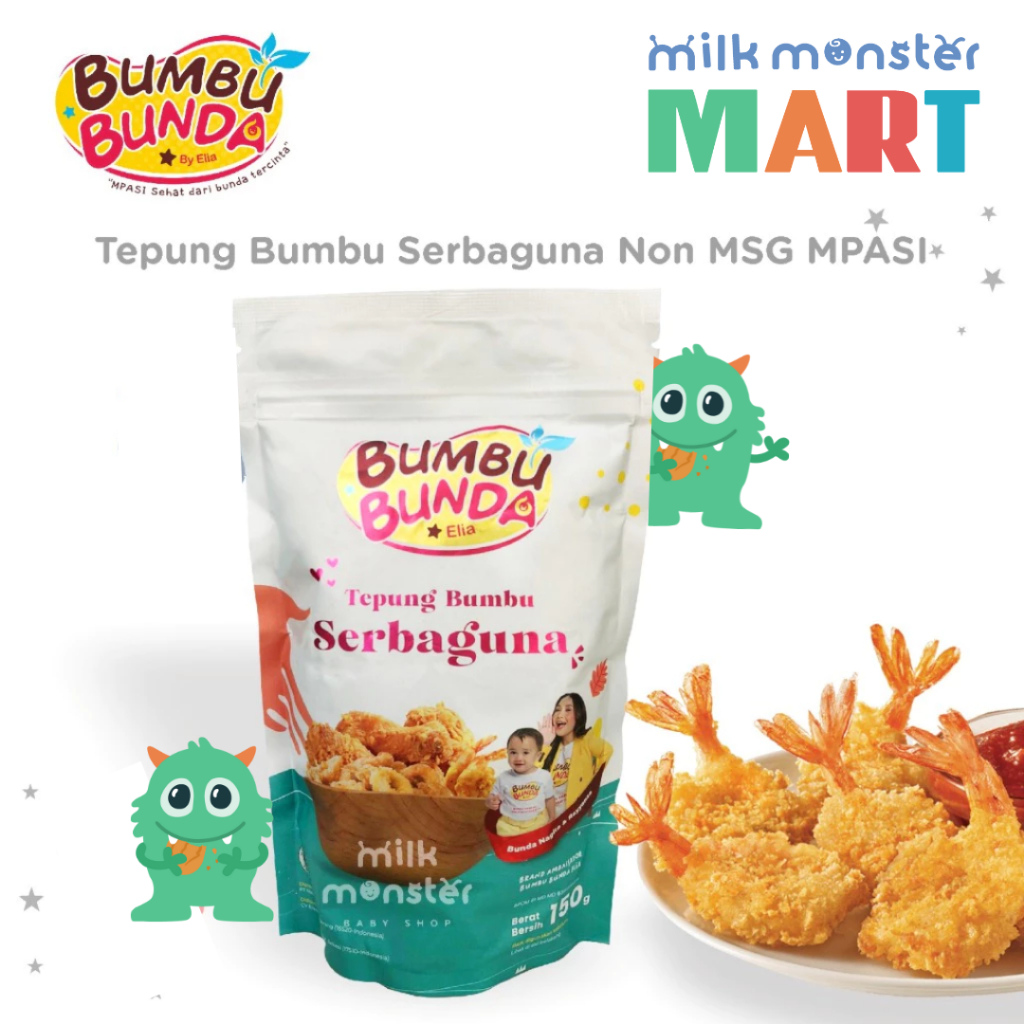 

Bumbu Bunda Elia Tepung Bumbu Serbaguna Non MSG MPASI
