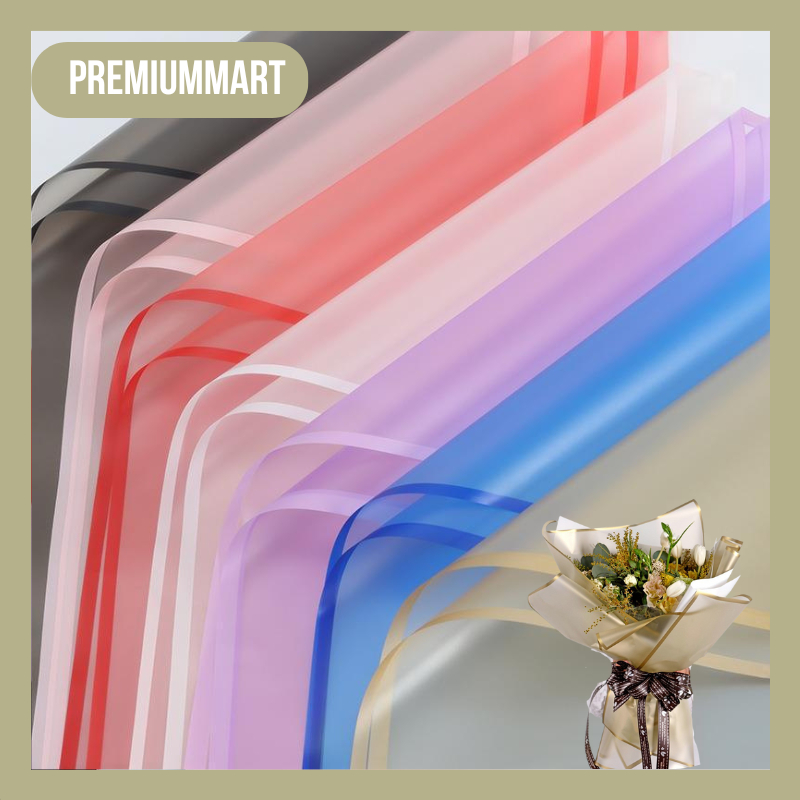 

20 LEMBAR Kertas Buket Bunga Trasparan List Flower Wrapping Paper Korea Cellophane KB010