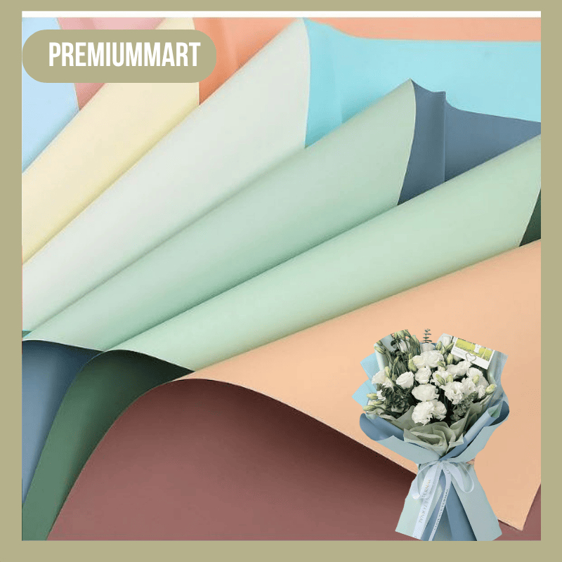 

20 LEMBAR Flower Wrapping Paper Florist Cellophane DOUBLECOLOR / Dua Warna Bi Color KB021