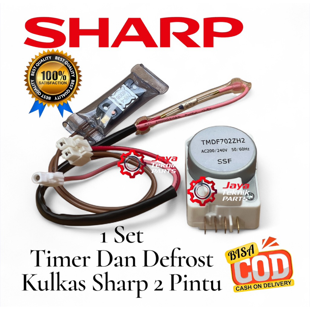 Timer Defrost Bimetal fuse kulkas Sharp 2 pintu 1 Set / Timer Kulkas Sharp 2 Pintu