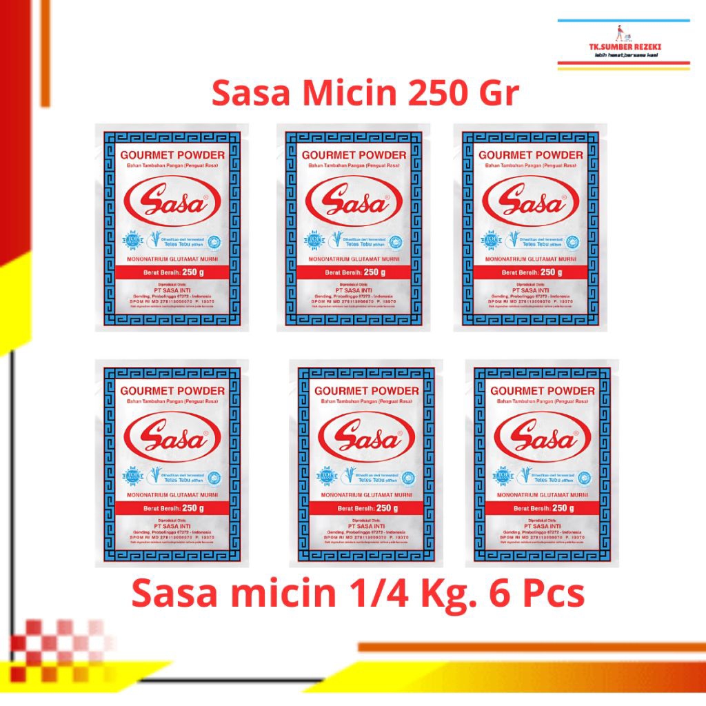 

[PAKET HEMAT ISI 6] Sasa Msg Micin 250 Gr Penyedap dan Pelengkap Masakan PROMO MURAH