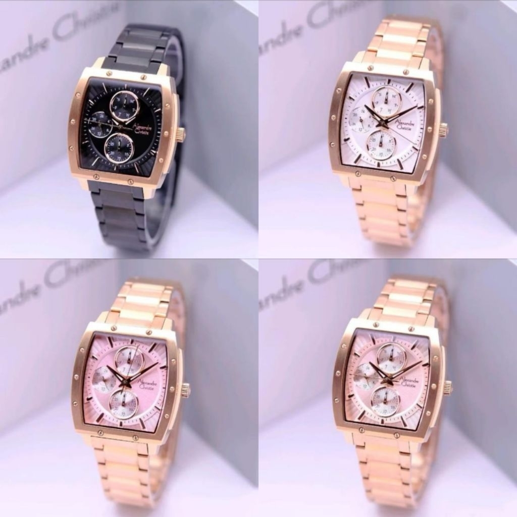 Jam Tangan Cewek Alexandre christie AC 6376 BF ORIGINAL
