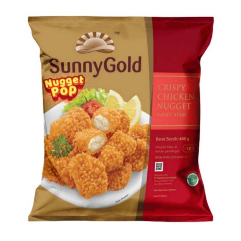 

Sunny Gold Nugget Pop Crispy Chicken Nugget 440gr