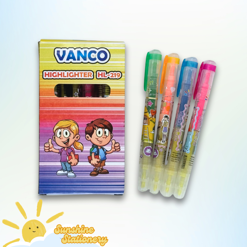 

[BOX/12PCS] VANCO Dual-Tip Highlighter HL-219