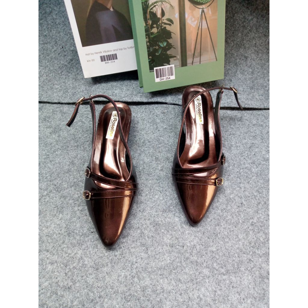 sendal sepatu heels mules tinggi hak 3cm big size