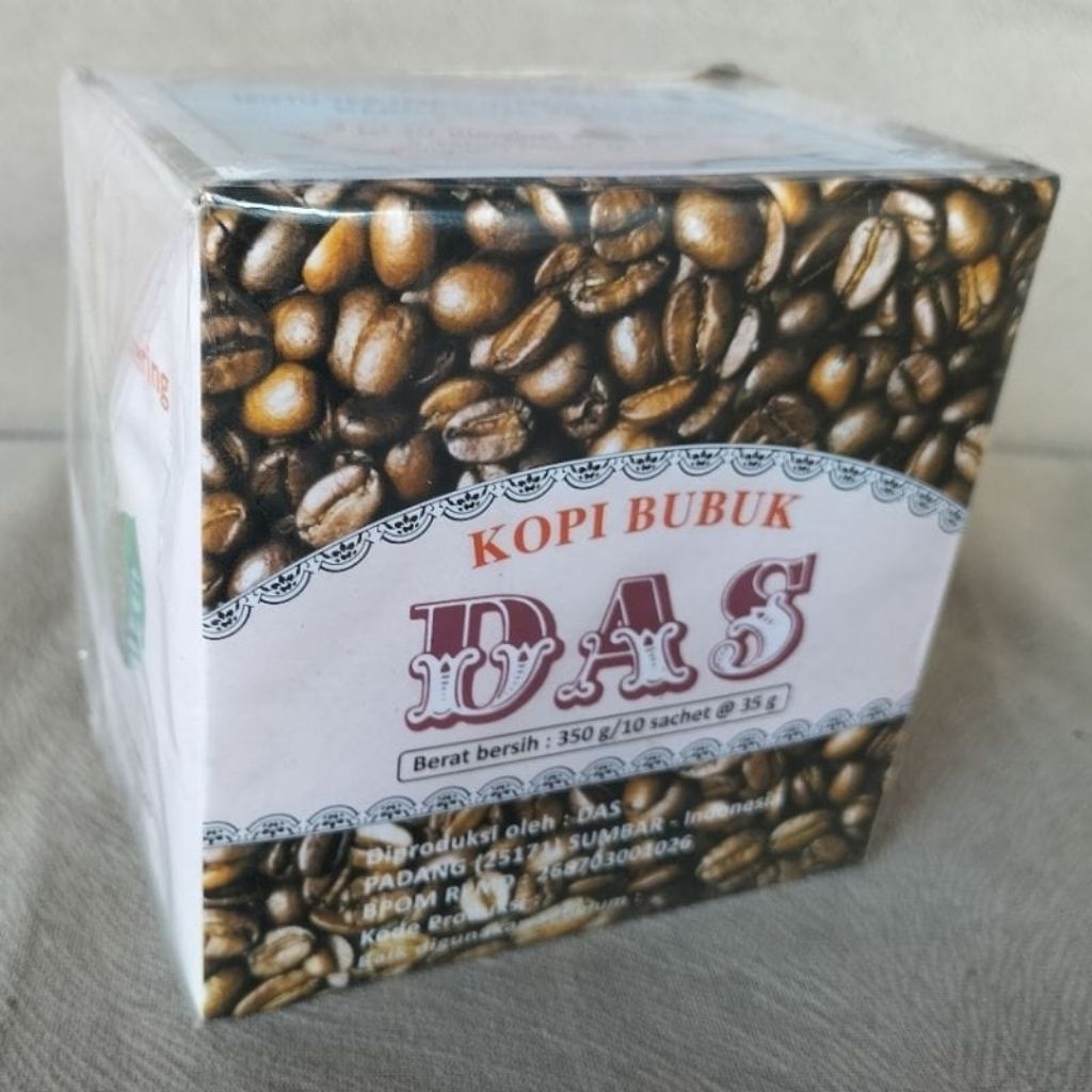 

Kopi Bubuk Das kotak 100%robusta asli Padang isi 10 psc