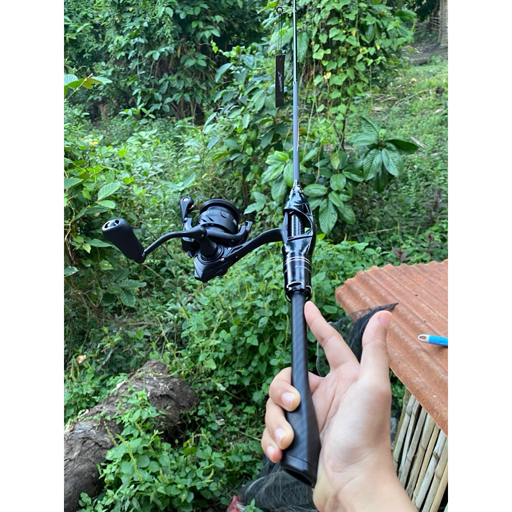 satu set spinning zorro power handle (zorro hydra dan zorro warrior) power handle black