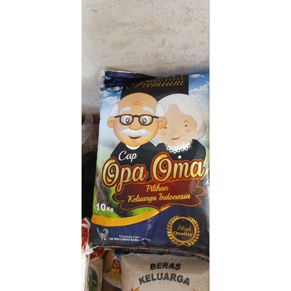 

[ 10 Kilogram ] Beras Cap Opa Oma Pilihan Keluarga Indonesia Beras PREMIUM