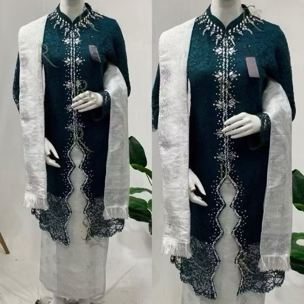 SETELAN KEBAYA + SELENDANG BRUKAT PAYET MODERN // KEBAYA MODERN // KEBAYA IBU BESAN // KEBAYA PESTA 