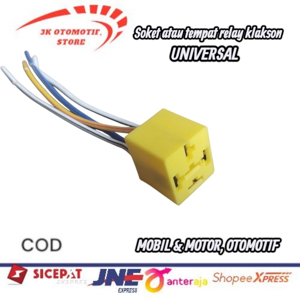 soket relay klakson dudukan relay klakson universal motor dan mobil