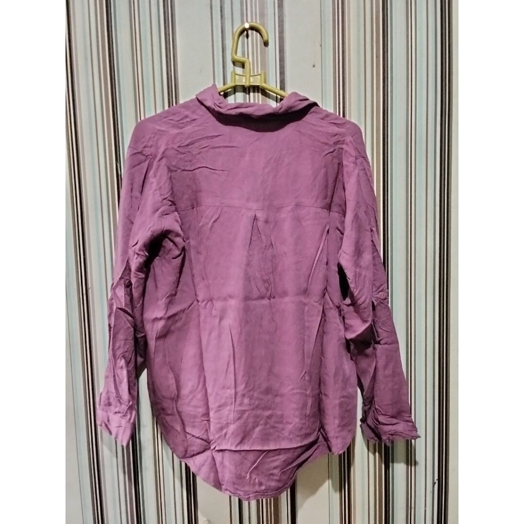 kemeja rayoon mauve