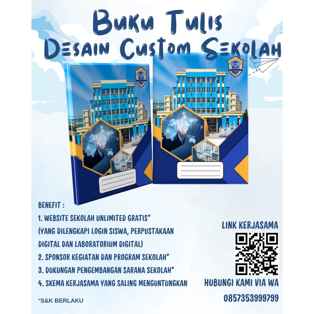 

Buku Tulis desain custom