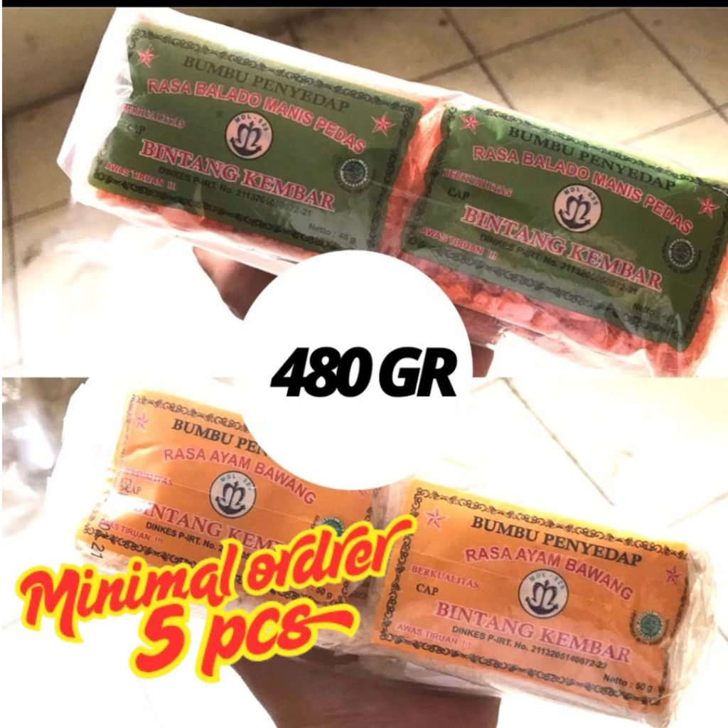 

BUMBU TABUR INSTANT / BUMBU MASAK ATOM BINTANG KEMBAR SIZE KECIL ATOOM SACHET BUBUK RASA 480 GR (minimal 5pak)