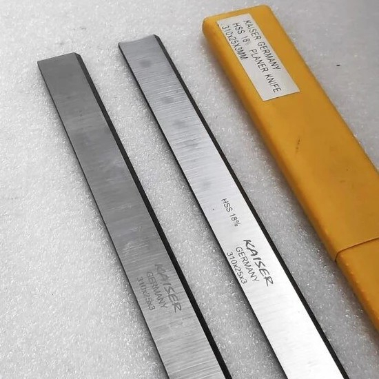 HSS 18% Pisau Planer Kaiser Germany ukuran panjang 310mm - 610mm