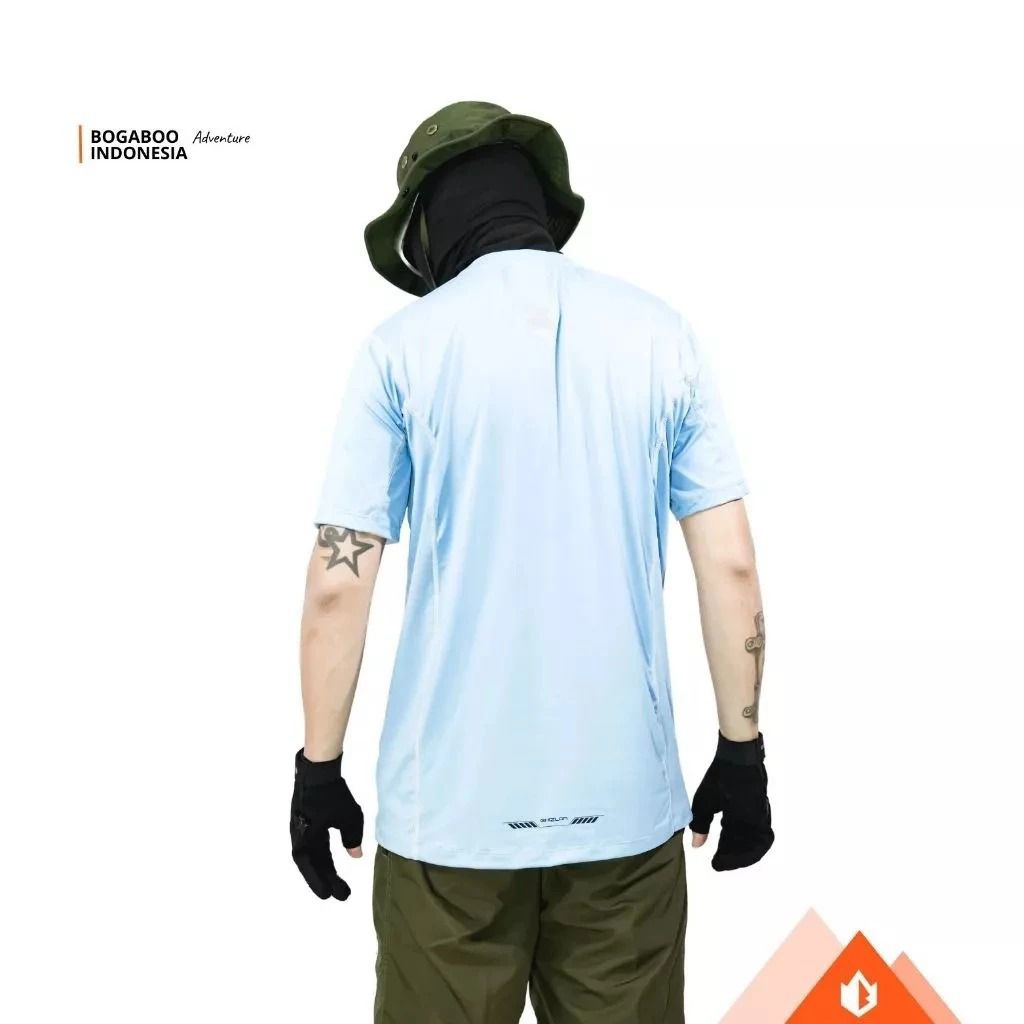 OGABOO GIZLAN - BaseLayer Sports Lengan Pendek - Baselayer Olahraga Outdoor Gunung Hiking