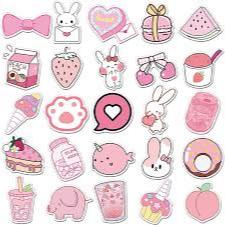 

STICKER KAWAII PINK RABBIT