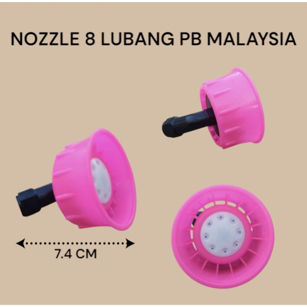 Nozzle 8 Lubang PB Malaysia Mata Semprot Kuningan 8 Lubang Super Kabut Sprayer PB Malaysia/Solo
